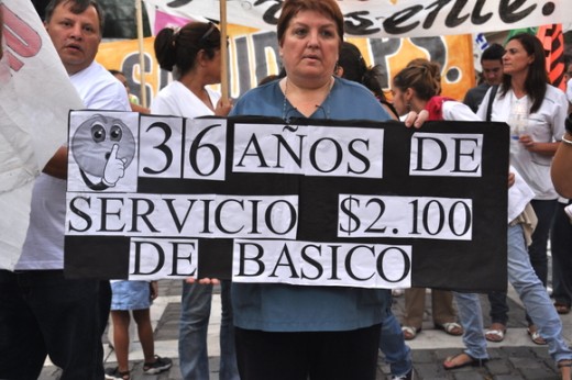 Marcha de los trabajadores de la salud