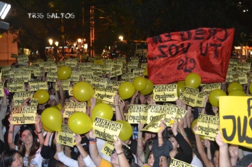 En Córdoba hubo una nueva concentración para pedir libertad a Callejeros