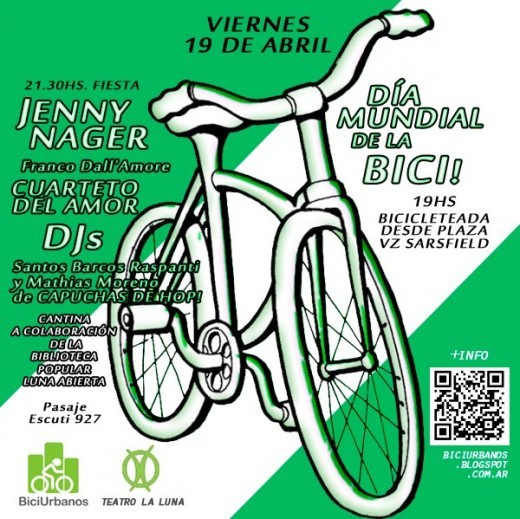 Los Biciurbanos te invitan a pedalear por el «Día Mundial de la Bicicleta»