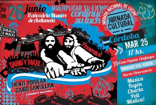 Córdoba recuerda a Maxi Kosteki y Darío Santillán
