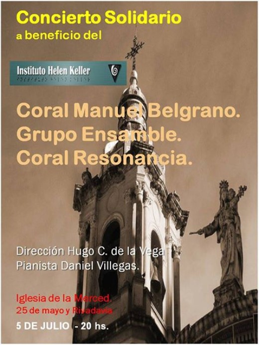Música solidaria por el Instituto Hellen Keller
