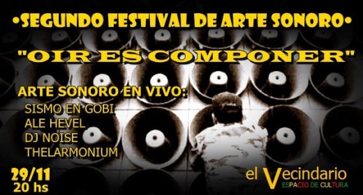 Se viene la Segunda edición del Festival de Arte Sonoro