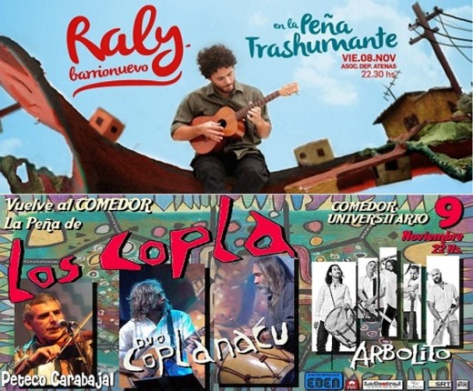 Raly Barrionuevo el viernes – Coplanacu y Peteco Carabajal el sábado