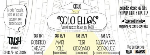 Solo ell@s, versiones solistas en TACH