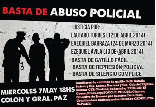 Marcha contra el Abuso Policial