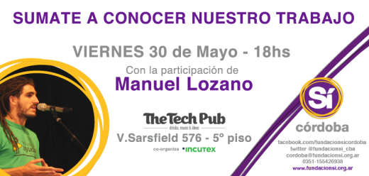 Fundación Sí te invita a charlar con Manuel Lozano
