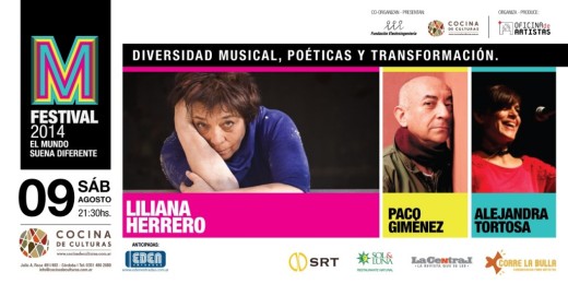 Liliana Herrero, Alejandra Tortosa y Paco Giménez en vivo