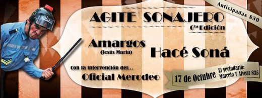 Hacé Soná y Redacción 351 te invitan al VI Agite Sonajero