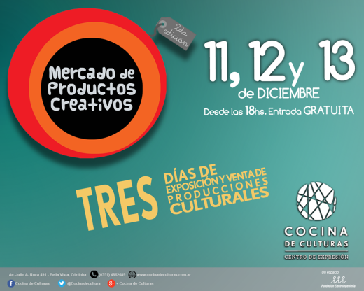 Mañana comienza Mercado de Productos Creativos