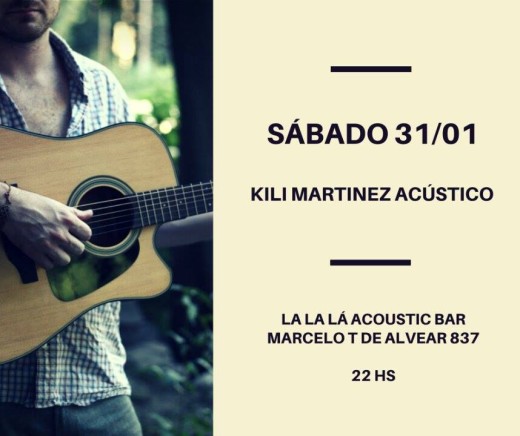 Kili Martínez presenta su primer EP en formato acústico
