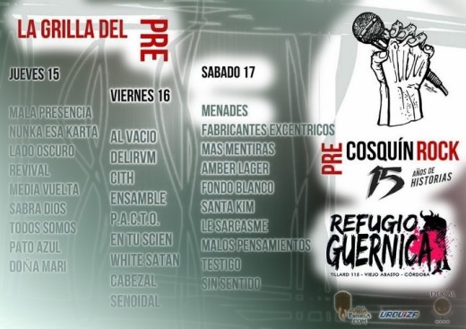 ¡Ya llega el Pre Cosquín Rock!