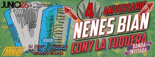 Los Nenes Bian festejan su 4° Aniversario junto a Cony la Tuquera