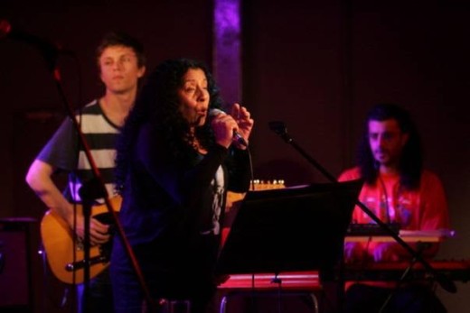 Pelu Mercó en concierto