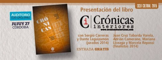 Crónicas interiores presenta su libro