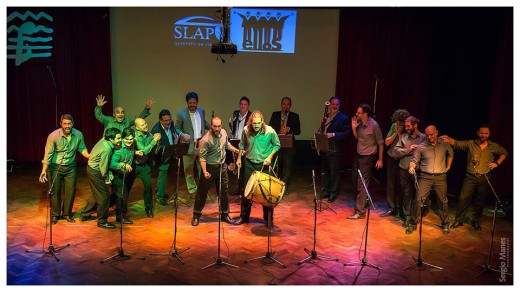 Ellos y Quinteto Slap! en el Salón de Actos