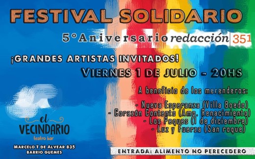 Celebramos nuestro Quinto Aniversario con un Festival Solidario