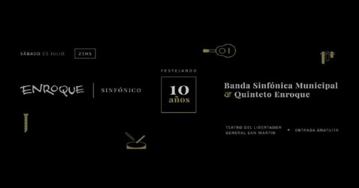 Enroque celebra 10 años junto a la Banda Sinfónica Municipal