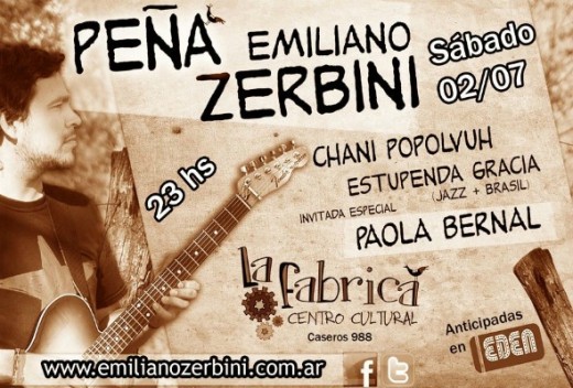 Sorteo de entradas: Peña Emiliano Zerbini