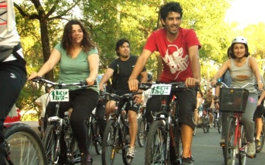 Pedalearon y festejaron en el día mundial de la bici