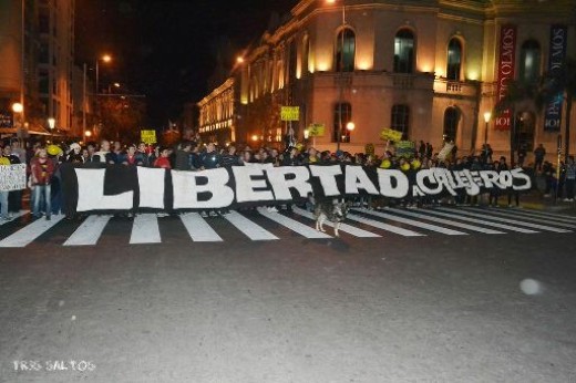 Córdoba volvió a movilizarse pidiendo la libertad a Callejeros