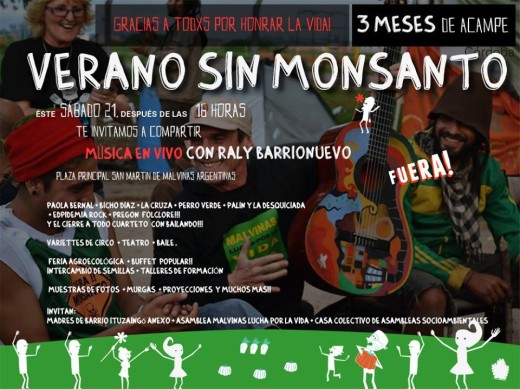 Ya llega «Verano sin Monsanto»