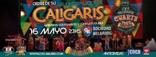 Los Caligaris cierran su gira Cuartetour