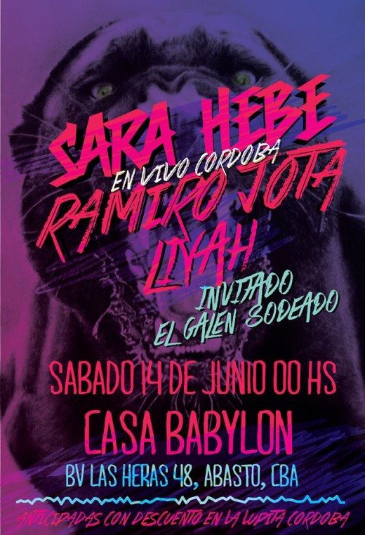 Sara Hebe vuelve a Córdoba