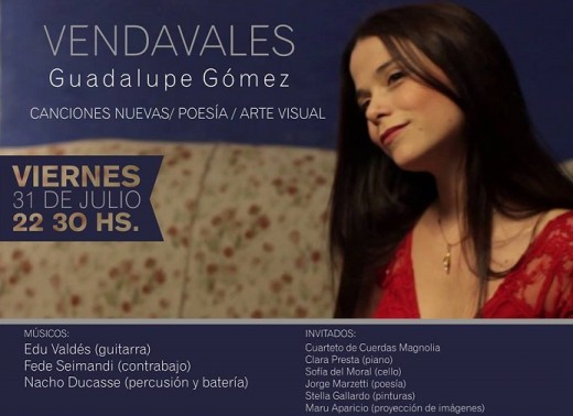 Guadalupe Gómez en concierto