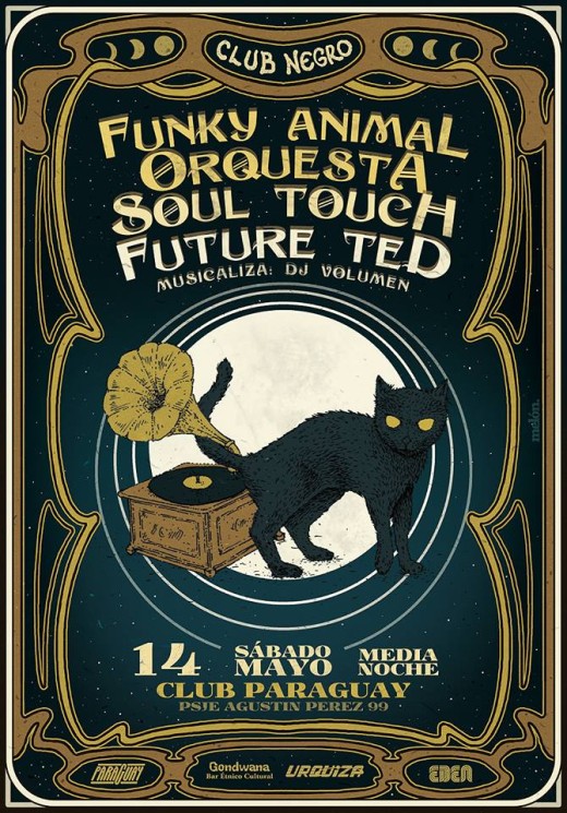 La Funky Animal Orquesta, Future Ted y Soul Touch en Club Paraguay