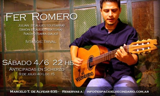 Fer Romero en concierto