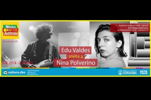 Edu Valdés y Nina Polverino en concierto
