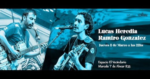 Lucas Heredia y Ramiro González en vivo