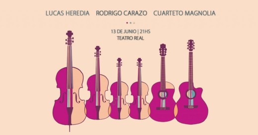 Lucas Heredia, Rodrigo Carazo y Magnolia en concierto