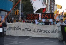 #20A: marcha por la aparición de Facundo Rivera Alegre