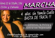 Marcha a cuatro años de la desaparición de Yamila Cuello