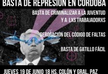 Marcha contra la represión en Córdoba
