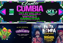 Santa Cumbia, Fiesta Tropicante y Fiesta Bomba en Córdoba