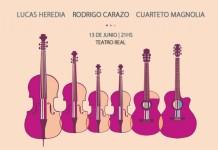 Lucas Heredia, Rodrigo Carazo y Magnolia en concierto