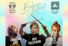 Vivi Pozzebón, Luciana Jury y Sés en vivo